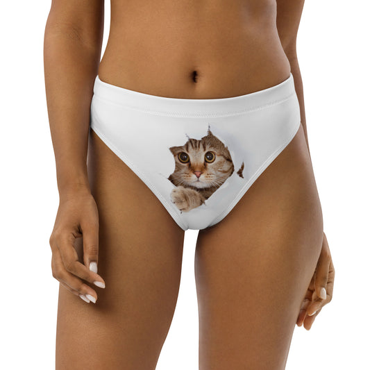 high-waisted bikini bottom