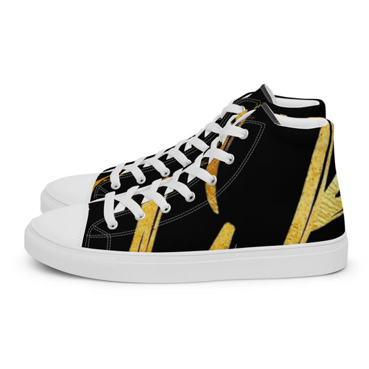 Men’s high top canvas shoes