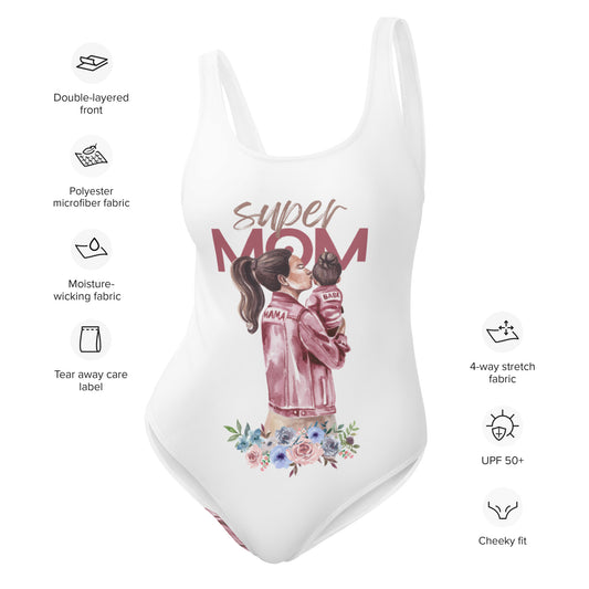 Super Mom One-Piece Swimsuit