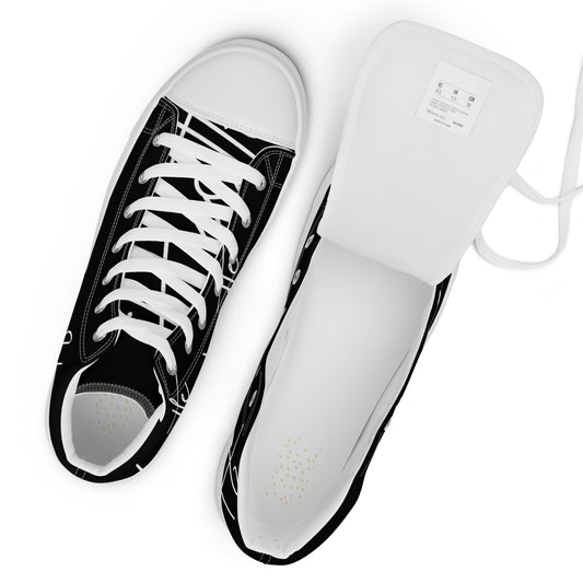 Men’s high top hustle canvas shoes