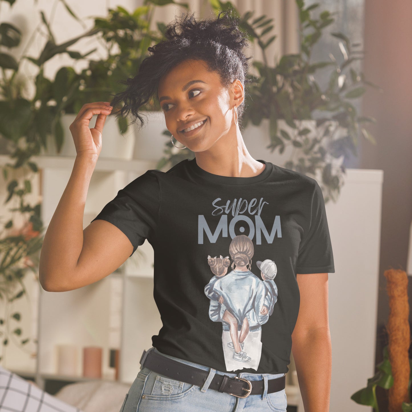 Short-Sleeve Super Mom T-Shirt