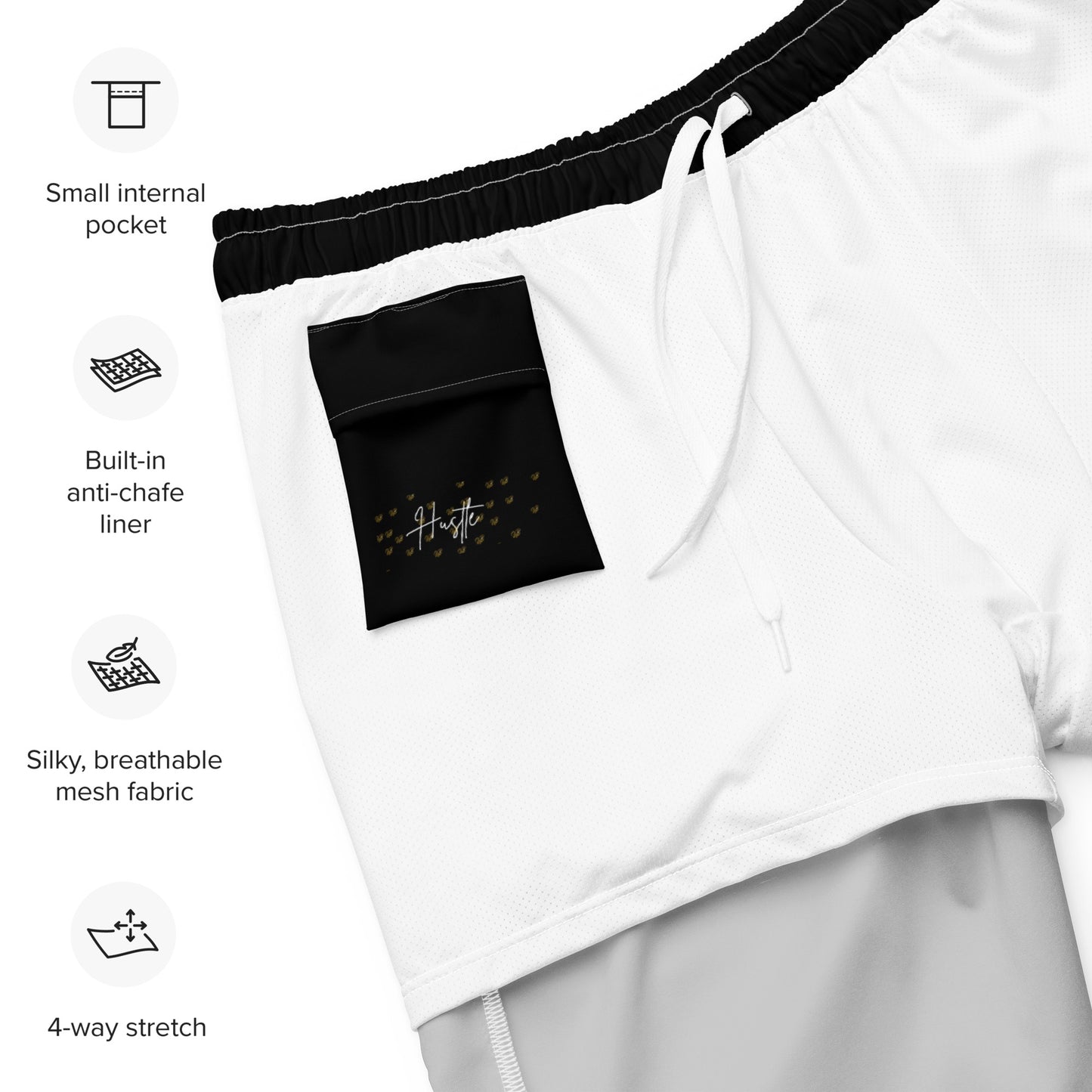 Men's hustle swim trunks