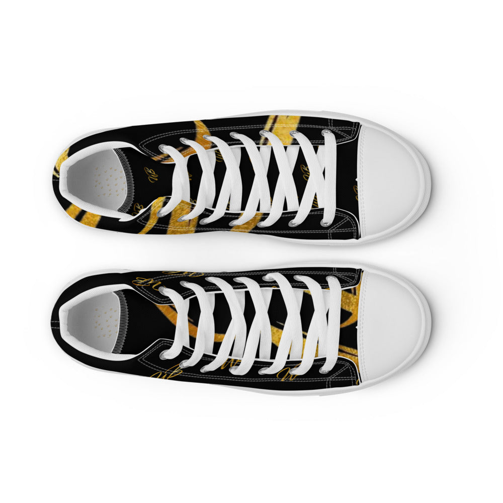 Men’s high top canvas shoes