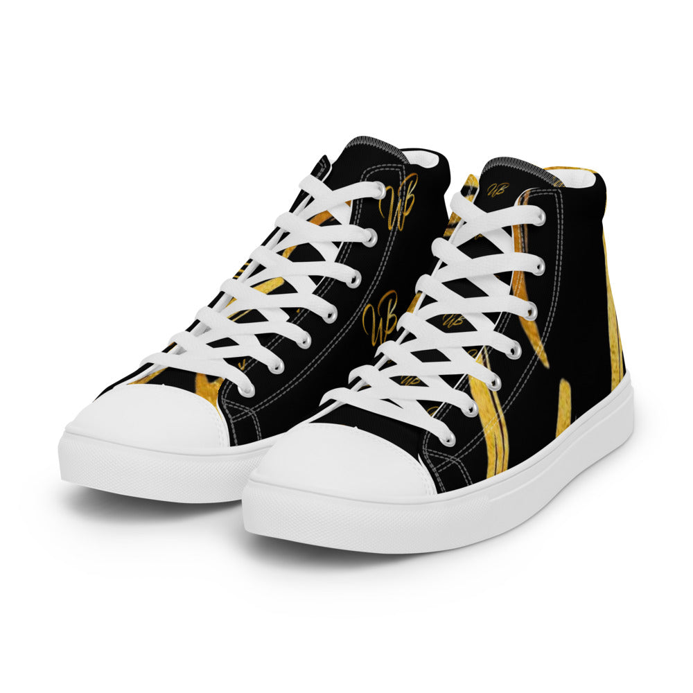 Men’s high top canvas shoes
