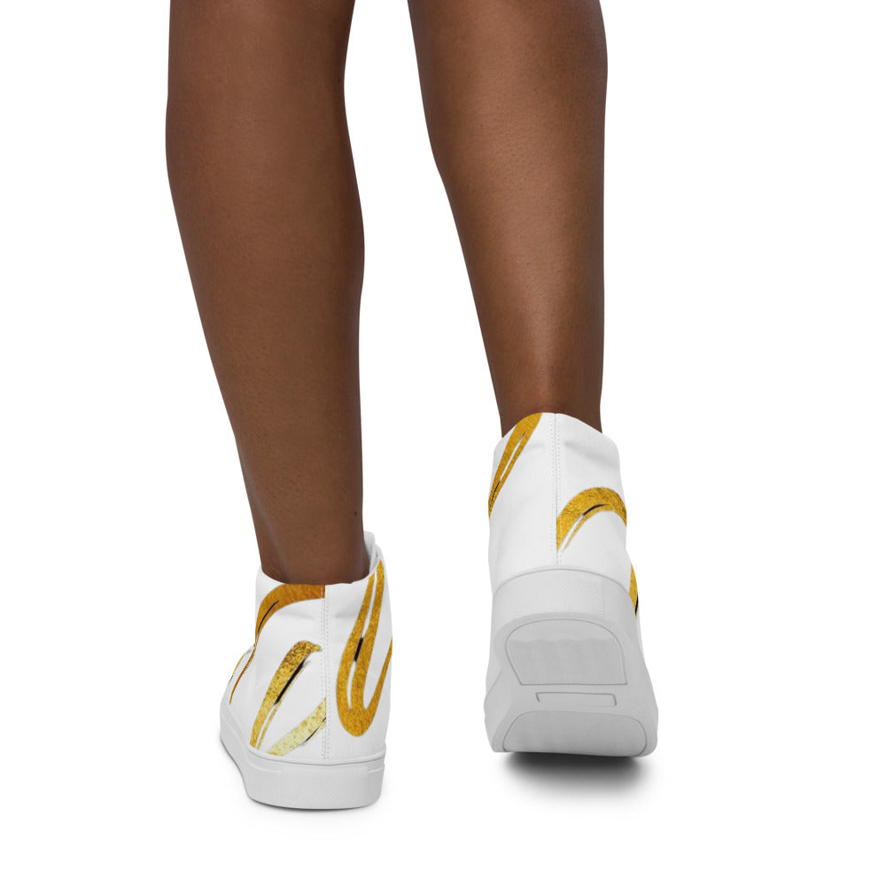 Women’s high top canvas shoes