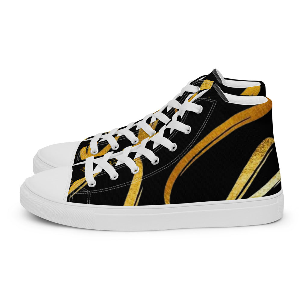 Women’s high top canvas shoes