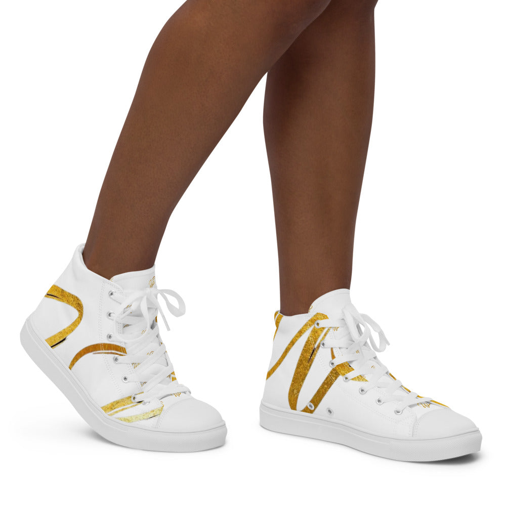 Women’s high top canvas shoes