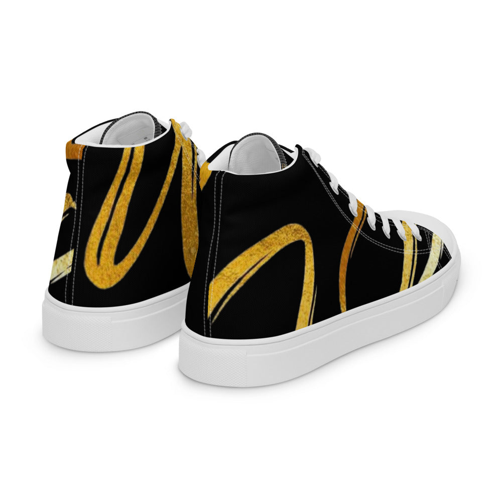 Women’s high top canvas shoes