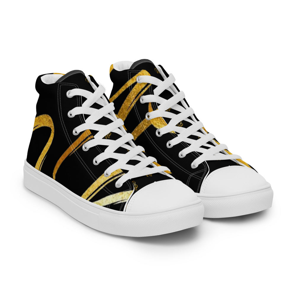 Women’s high top canvas shoes